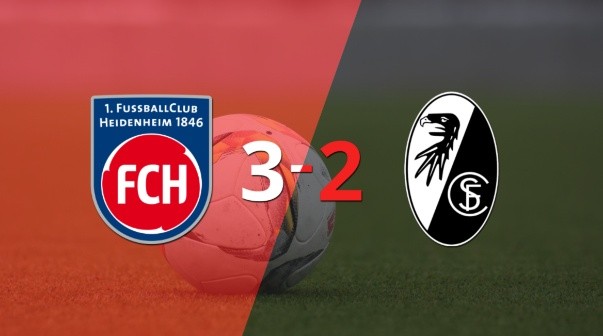 A Friburgo no le alcanzó con el doblete de Lucas Höler y cayó frente a Heidenheim