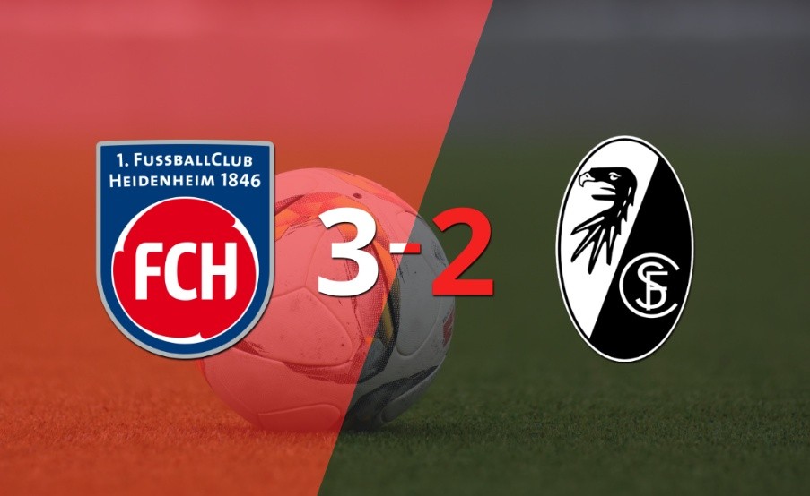 A Friburgo no le alcanzó con el doblete de Lucas Höler y cayó frente a Heidenheim