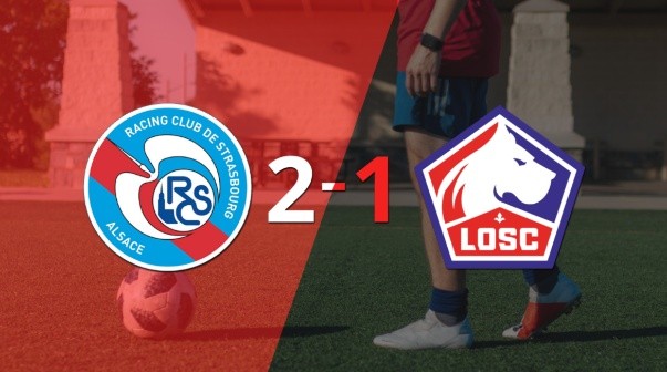 RC Strasbourg logra 3 puntos al vencer de local a Lille 2-1