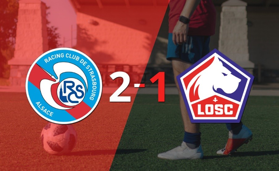 RC Strasbourg logra 3 puntos al vencer de local a Lille 2-1