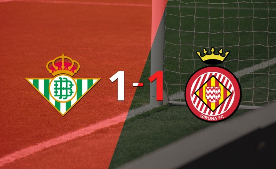 Girona empató 1-1 en su visita a Betis