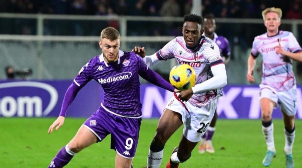 Lucas Beltrán tuvo que salir por un golpe - Coppa Italia - ACF Fiorentina vs Bologna FC