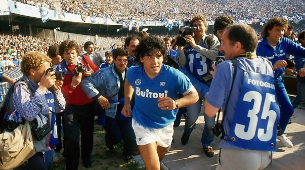 Diego Maradona, máximo ídolo del Napoli