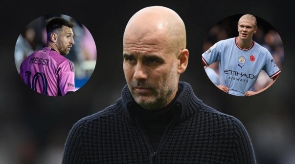 Guardiola fue contundente sobre Messi y le marcó la cancha a Haaland: 
