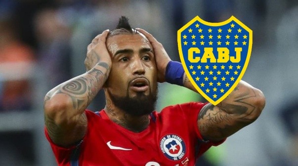 Arturo Vidal se plantó con Gago en Boca tras el gol de Palacios: 