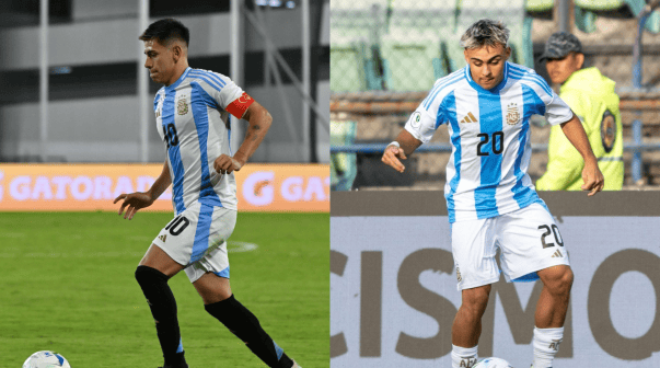 Preocupación en Argentina: Echeverri y Woiski se lesionaron en el Sudamericano