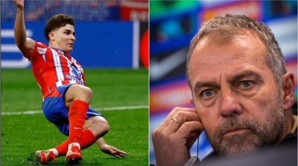 La impactante frase de Hansi Flick sobre Julián Álvarez tras el penal: 