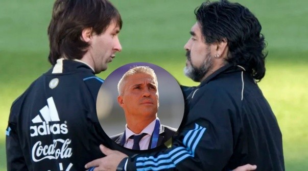 Crespo no dudó al elegir entre Messi y Maradona: 