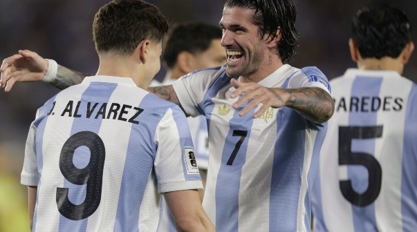 El mensaje de De Paul para Messi tras la goleada a Brasil: 