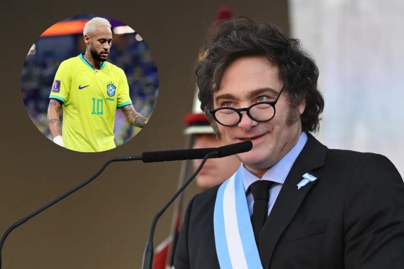 Javier Milei festejó el triunfo de Argentina y se burló de Neymar Javier Milei festejó el triunfo de Argentina y se burló de Neymar