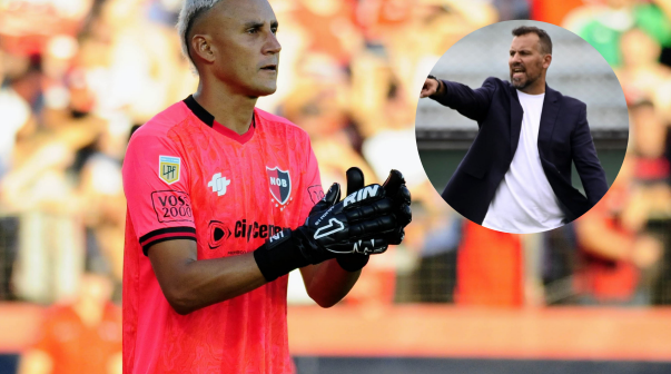 Fabbiani le apuntó a Keylor Navas en Newell's: 