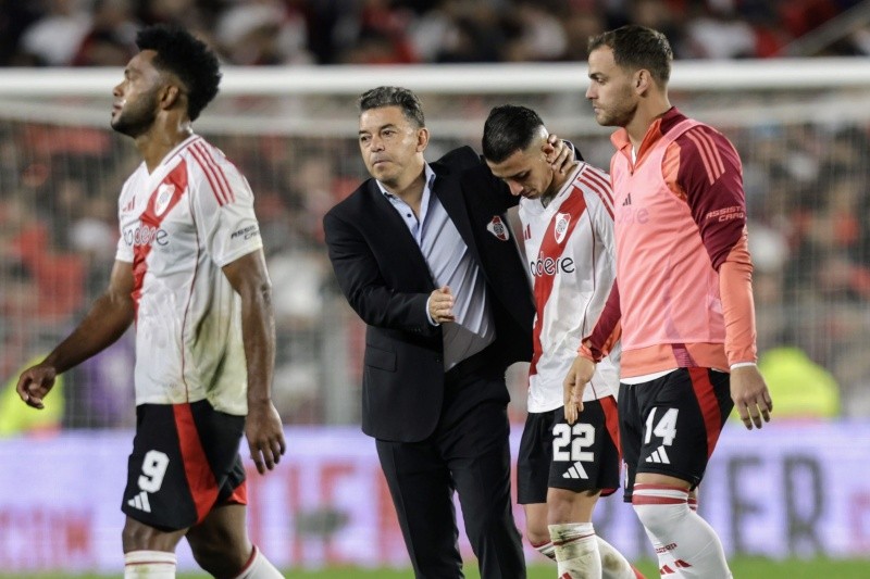 El gesto de Gallardo con Borja tras su lesión ante Gimnasia El gesto de Gallardo con Borja tras su lesión ante Gimnasia
