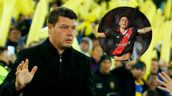 Battaglia sentenció a Mastantuono en River antes del Superclásico: 
