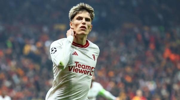 Garnacho, jugador del mes en el Manchester United