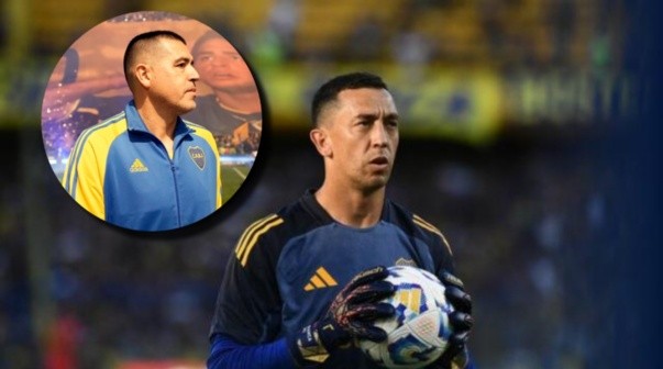 El gesto de Riquelme para Marchesín antes de los penales en Boca vs. Lanús