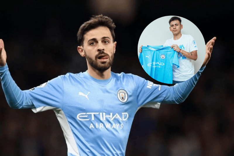 Bernardo Silva, contundente con Echeverri en Manchester City Bernardo Silva, contundente con Echeverri en Manchester City