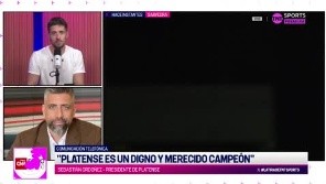 Sebastián Ordóñez, presidente de Platense, pasó por TNT Sports y habló de la consagración en la Liga Profesional, aparte de los rumores que envuelven a sus jugadores con clubes como Boca.