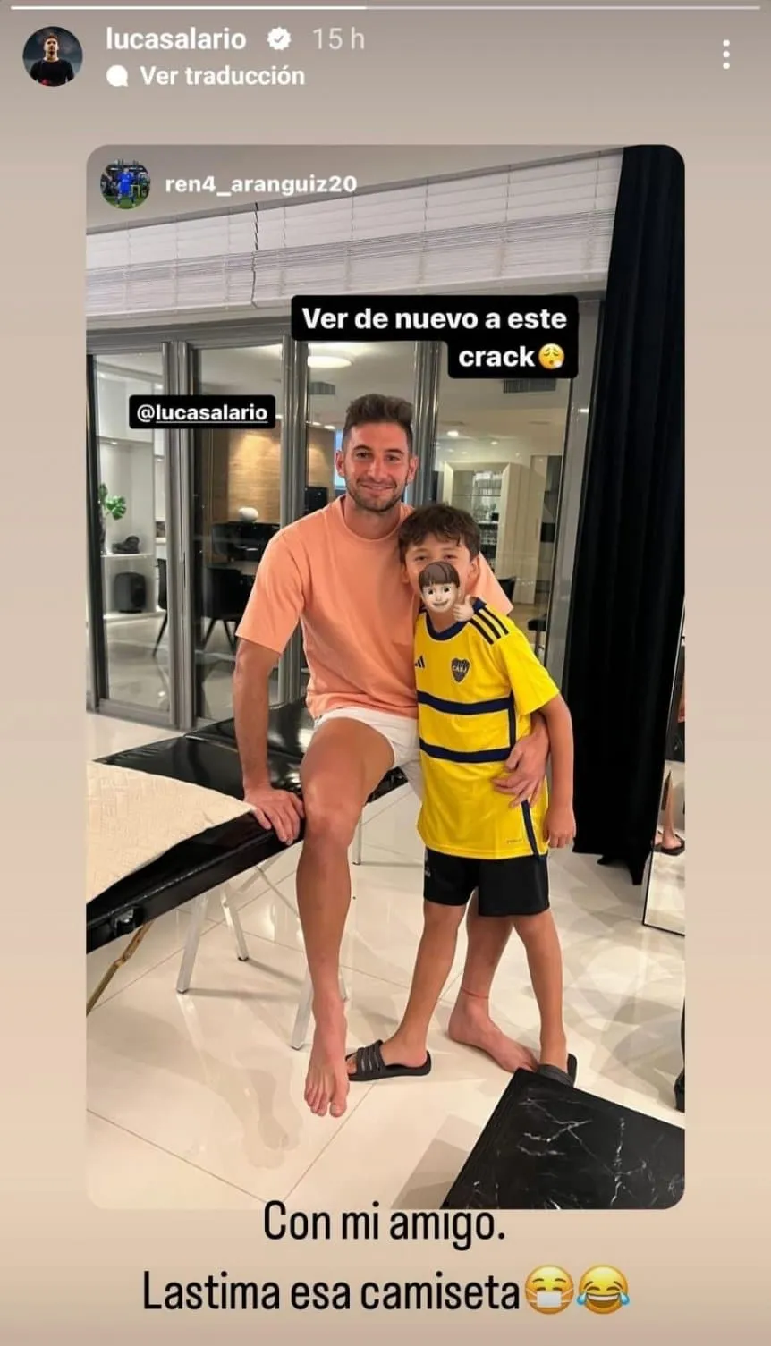 El posteo de Lucas Alario con chicana a Boca El posteo de Lucas Alario con chicana a Boca